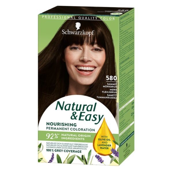 Schwarzkopf Natural & Easy 580 Velvet Dark Brown