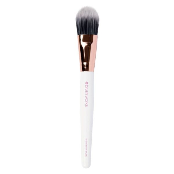 Brushworks White & Gold Foundation Brush