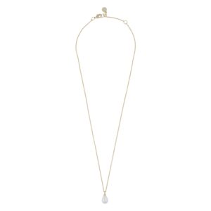 SNÖ Of Sweden Lucy Drop Pendant Necklace Gold White 45cm