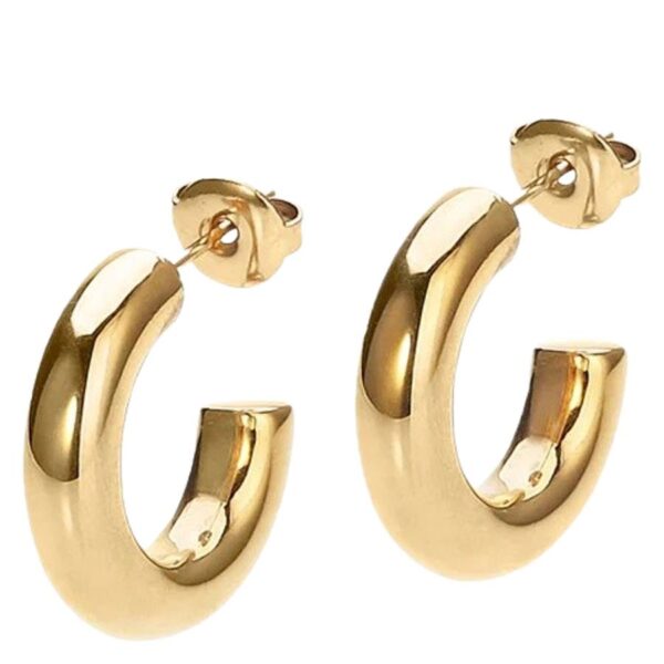 Sistie2ND Aura Hoops Small Gold Plated 19mm