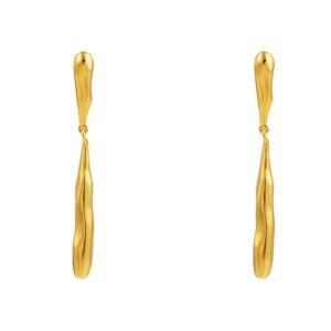 Orelia Jewellery Organic Droplet Earrings