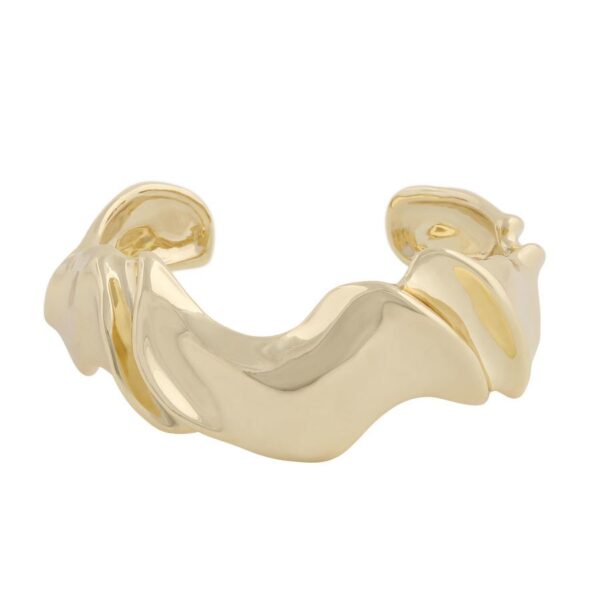 Snö Of Sweden Malibu Cuff Bracelet Plain Gold