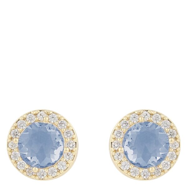 SNÖ Of Sweden Seine Earrings Gold Light Blue Onesize