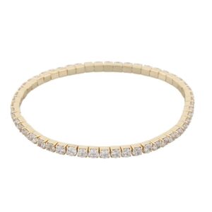 Snö Of Sweden Meadow Elastic Bracelet Gold/Clear S/M