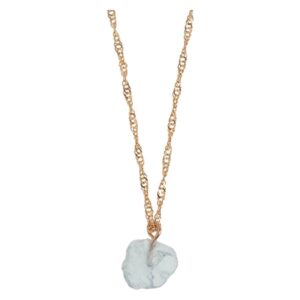 Timi Of Sweden Looking Good Aquamarine Necklace Gold