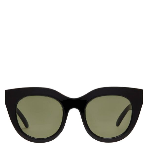 Le Specs Air Heart Black/Gold With Khaki Mono Lens