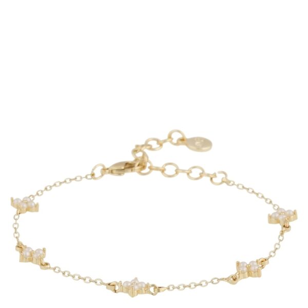 SNÖ Of Sweden Lucy Small Pearl Bracelet Gold White Onesize