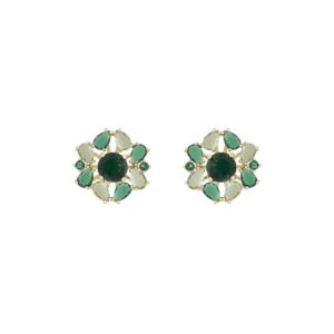 Snö Of Sweden Ellie Big Earring Gold/Mix Green