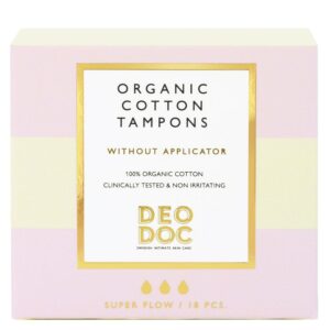 DeoDoc Digital Organic Cotton Tampons Super 18pcs