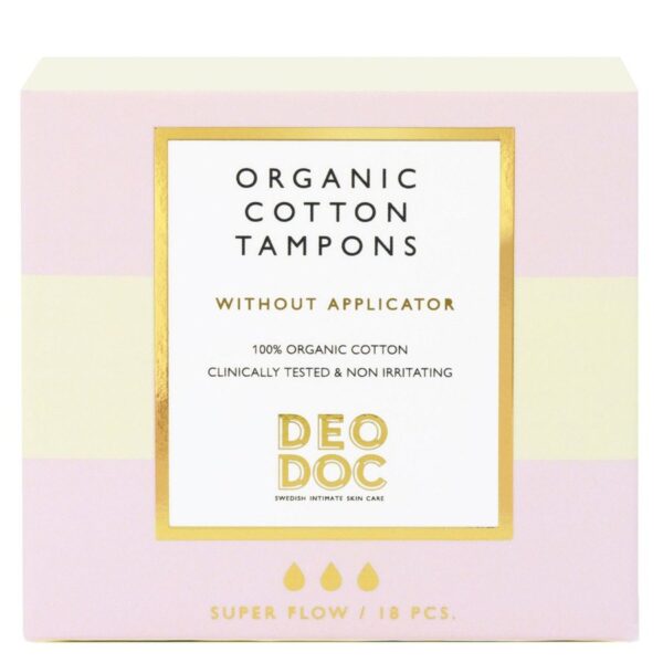 DeoDoc Digital Organic Cotton Tampons Super 18pcs