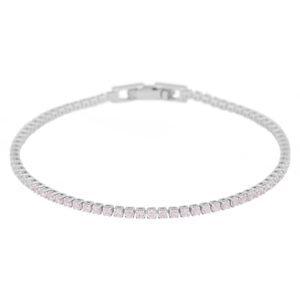 SNÖ Of Sweden Sally Stone Bracelet Silver Light Pink Onesize