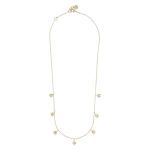 SNÖ Of Sweden Hilma Charm Necklace Plain Gold 42cm