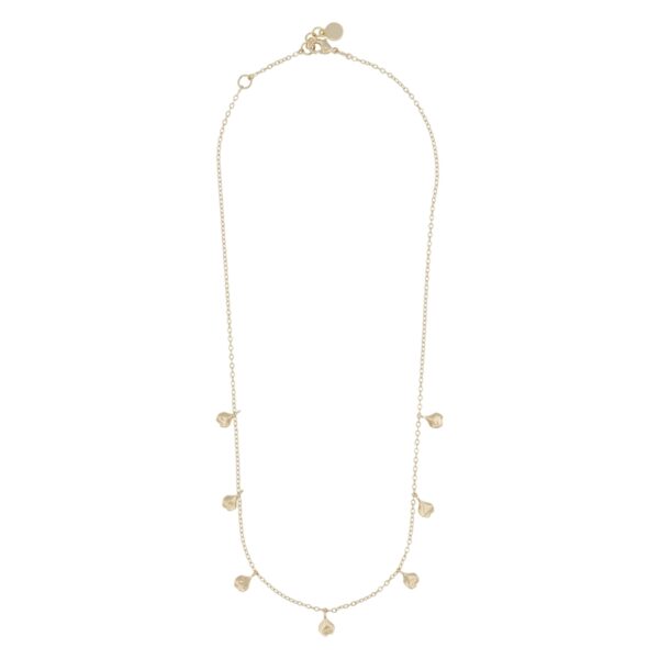 SNÖ Of Sweden Hilma Charm Necklace Plain Gold 42cm