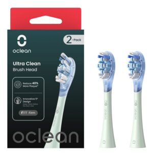 Oclean Ultra Clean Brush Head Green 2pcs