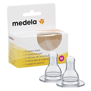 Medela Spare Teats M 3–6 Months 2pcs