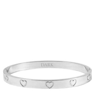 DARK Heart Bangle Silver