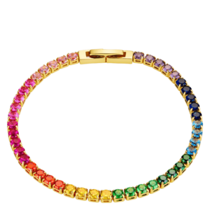 Orelia Jewellery Rainbow Tennis Bracelet