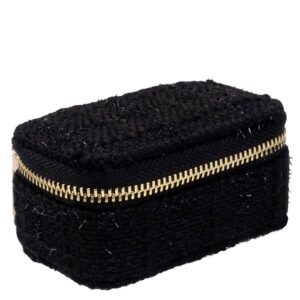 DARK Tweed Jewellery Box Micro Black