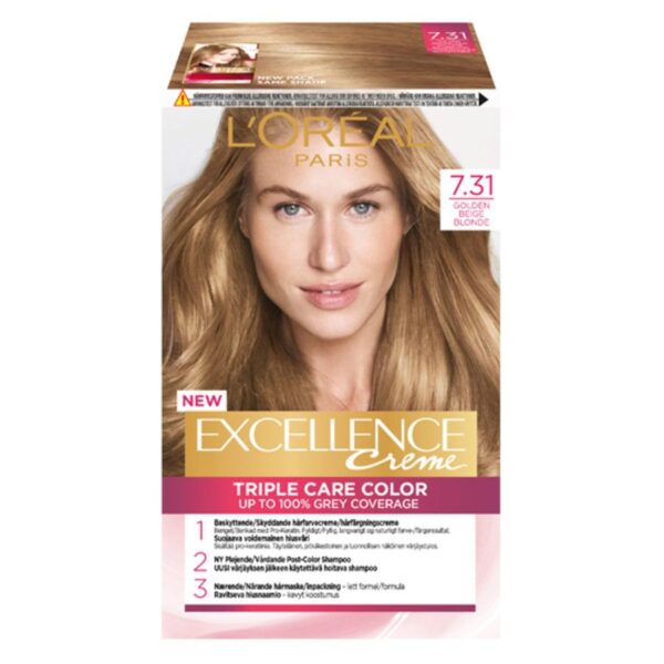 L&apos;Oréal Paris Excellence Creme 7.31 Golden Beige Blonde