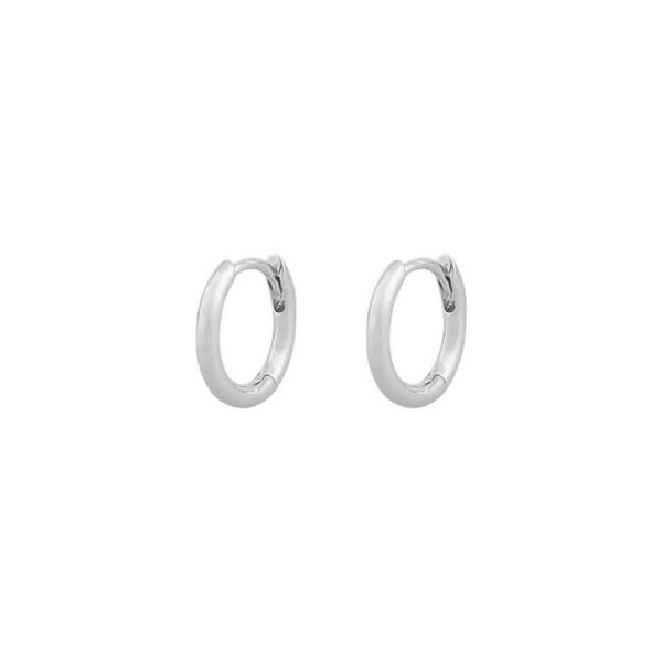 Snö Of Sweden Sevilla Small Ring Earring Plain Silver 12mm