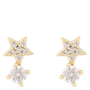 Snö Of Sweden Stina Earring Gold/Clear