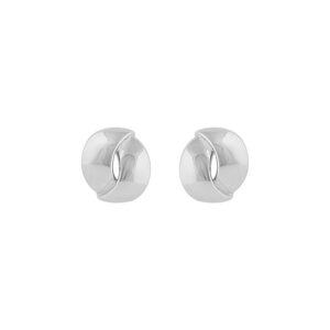 Snö Of Sweden Aero Round Earring Plain Silver