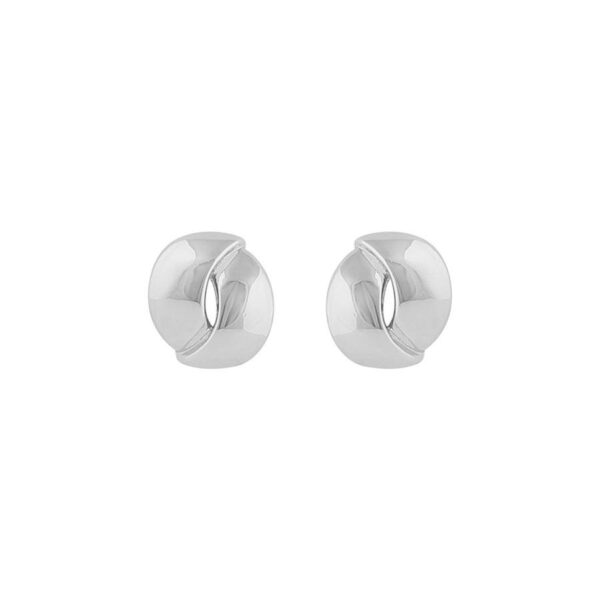 Snö Of Sweden Aero Round Earring Plain Silver