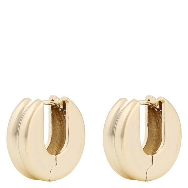 Snö Of Sweden Soap Round Earring Plain Gold