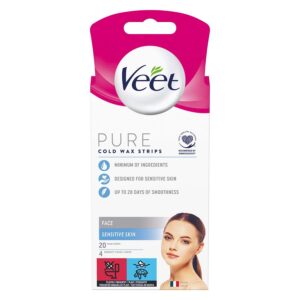 Veet Pure Cold Wax Strips Face 1pcs