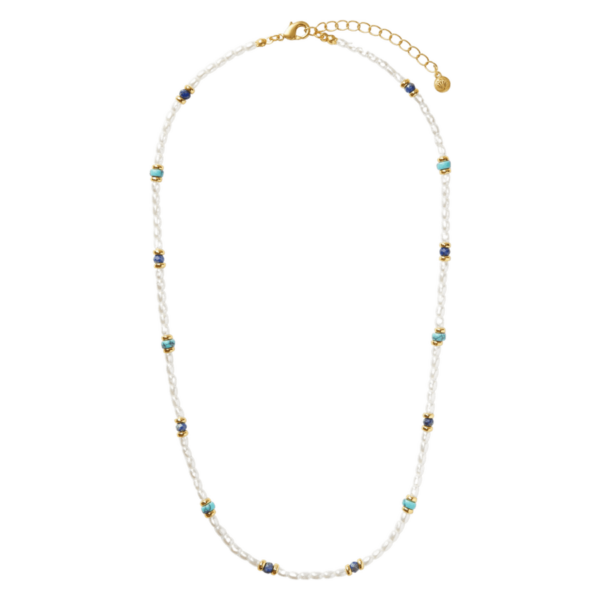 Orelia Jewellery Pearl & Stone Beaded Necklace