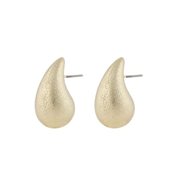 Snö Of Sweden Yenni Matt Earring Plain Gold Onesize