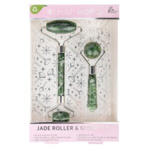 Brushworks Jade Roller & Globe Set 2pcs