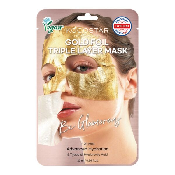 Kocostar Premium Gold Foil Triple Layer Mask 25ml