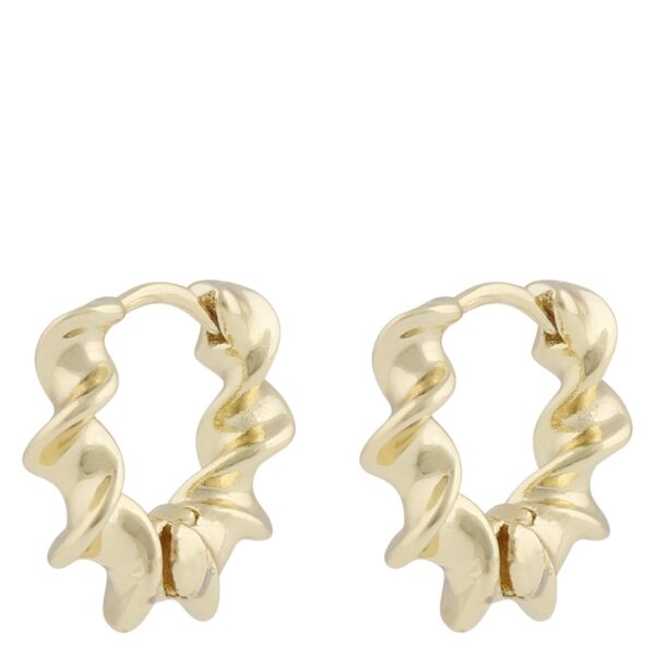 SNÖ Of Sweden Jen Ring Earrings Plain Gold Onesize