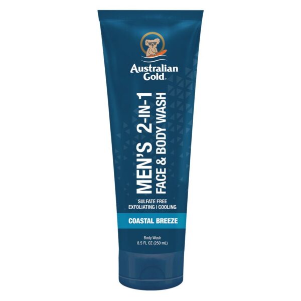 Australian Gold Men&apos;s 2-In-1 Face & Body Wash 250ml