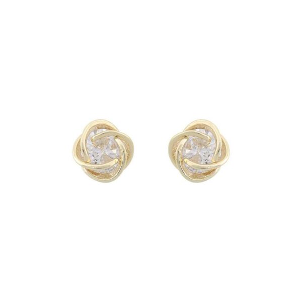 Snö Of Sweden Sevilla Earring Gold/Clear 8mm