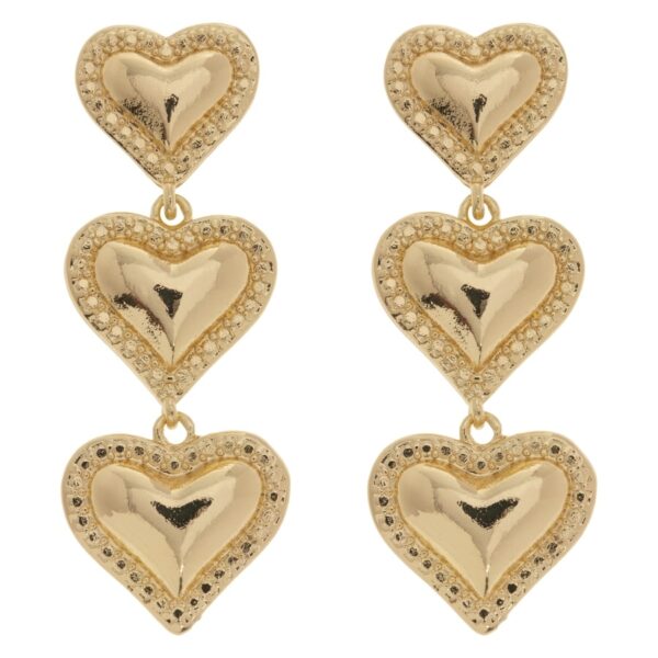 Timi Of Sweden Sonya Dangling Hearts Earrings