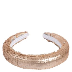 DARK Sequin Hair Band Broad Champagne