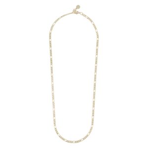 SNÖ Of Sweden Row Small Chain Necklace Plain Gold 45cm