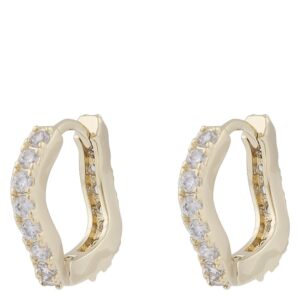 SNÖ Of Sweden Sally Small Ring Earrings Gold Clear Onesize