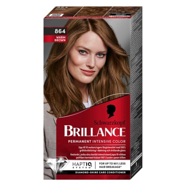 Schwarzkopf Brillance Intensive Color Creme 864 Warm Brown