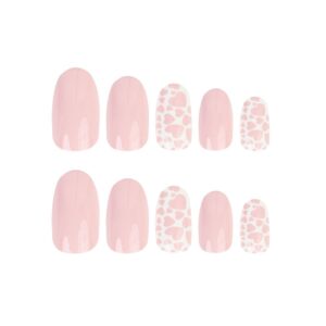 Invogue Valentines Oval Nails Adore You 24pcs