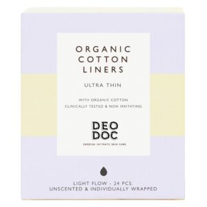 DeoDoc Organic Cotton Liners Individually Wrapped 24pcs