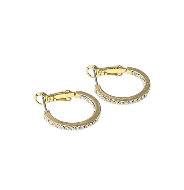 Snö Of Sweden Story Small Ring Earring Gold/Clear 20mm