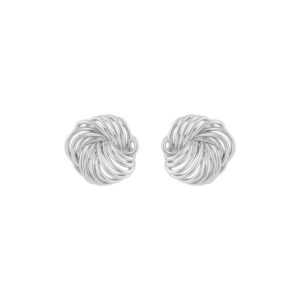 Snö Of Sweden Dakota Small Round Earring Plain Silver