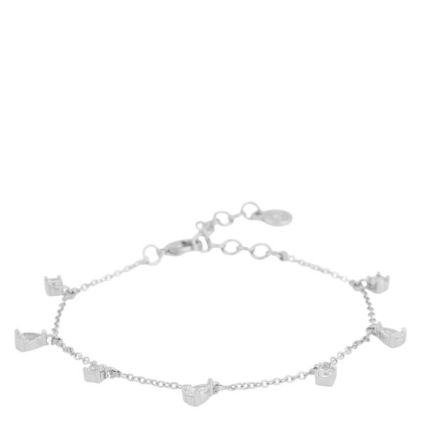 Snö Of Sweden Trinnie Charm Bracelet Silver/Clear