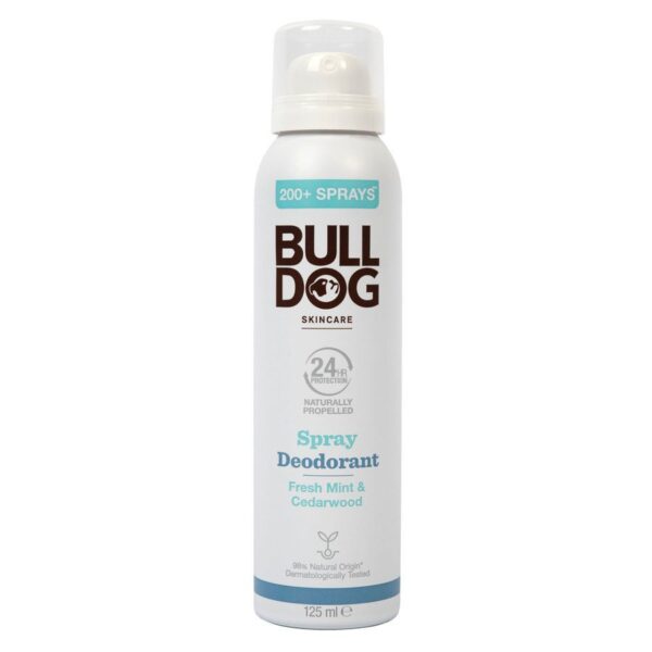 Bulldog Fresh Mint & Cedarwood Spray Deodorant 125ml