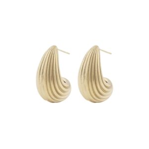 Snö Of Sweden Dakota Drop Earring Plain Gold