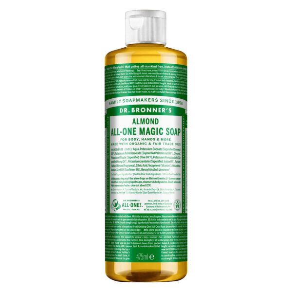 Dr. Bronner 18-In-1 Almond Pure Castile Soap 475ml