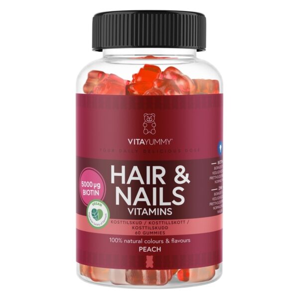 Vitayummy Hair & Nails Peach 60pcs